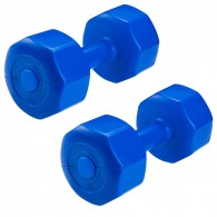 Набор пластиковых гантелей для фитнеса Voitto 3 кг (2шт)